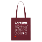 CAFFEINE Organic Tote Bag | Special - burgundy