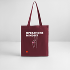 OPERATIONS MINDSET Organic Tote Bag | Special - burgundy