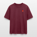 Unisex KLU HAM BACKPRINT Oversized Organic T-Shirt | Classic - burgundy