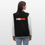 Unisex KLU College Sweat Jacket with Backprint | Classic - black/white