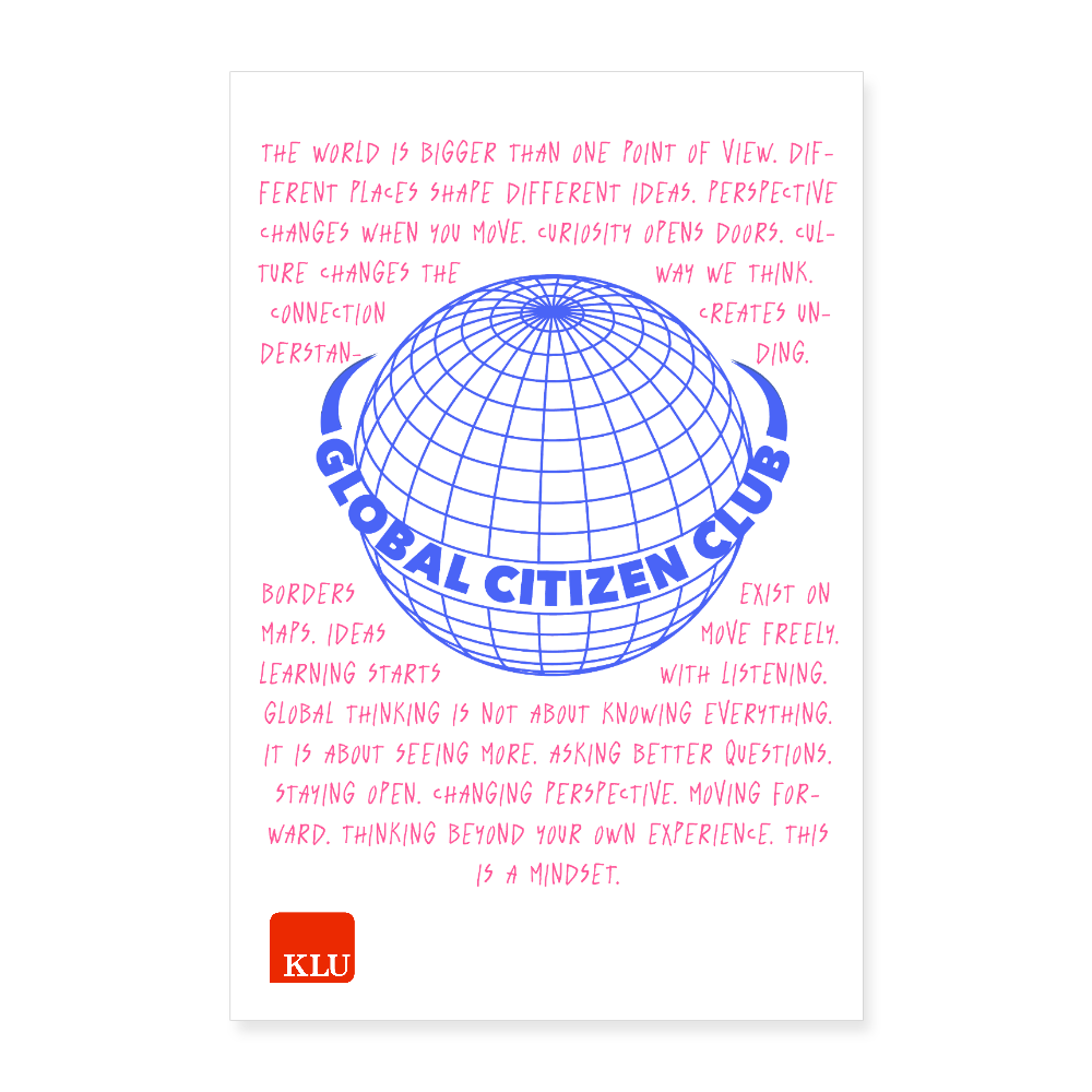 GLOBAL CITIZEN CLUB Poster (40x60 cm) - white