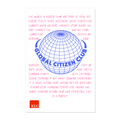 GLOBAL CITIZEN CLUB Poster (40x60 cm) - white