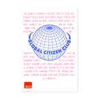 GLOBAL CITIZEN CLUB Poster (40x60 cm) - white