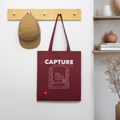 CAPTURE THIS Organic Tote Bag | Special - burgundy