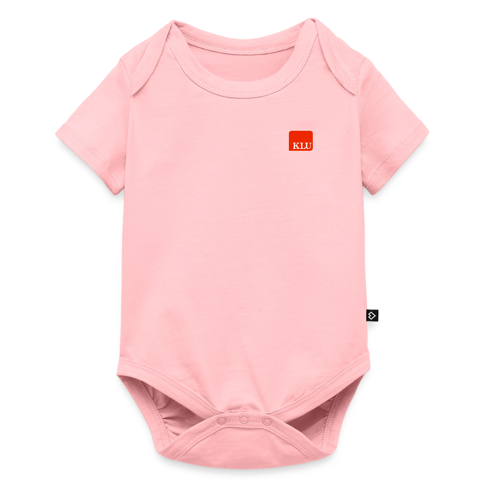 KLU Baby Organic Short-sleeved Bodysuit - rose