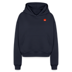 Women KLU Cropped Oversized Hoodie | Classic - navy