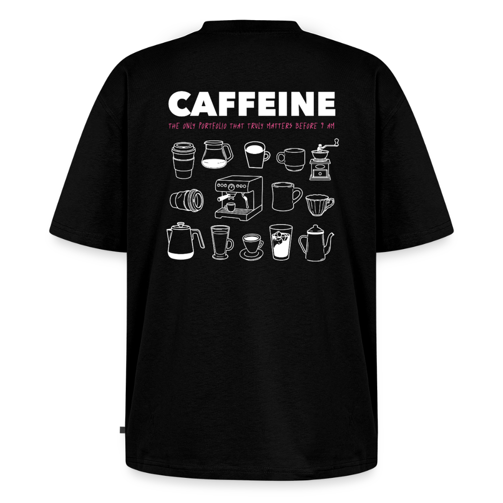 Unisex CAFFEINE Oversized T-Shirt | Special Edition - black
