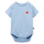 KLU Baby Organic Short-sleeved Bodysuit - light blue