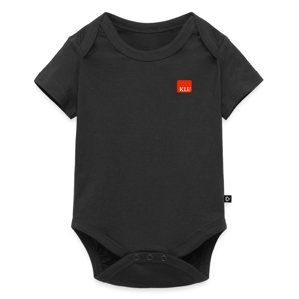 KLU Baby Organic Short-sleeved Bodysuit - black