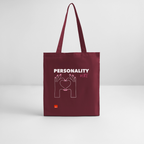 PERSONALITY HIRE Organic Tote Bag | Special - burgundy