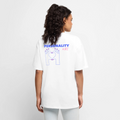 Unisex PERSONALITY HIRE Oversized T-Shirt | Special Edition - white