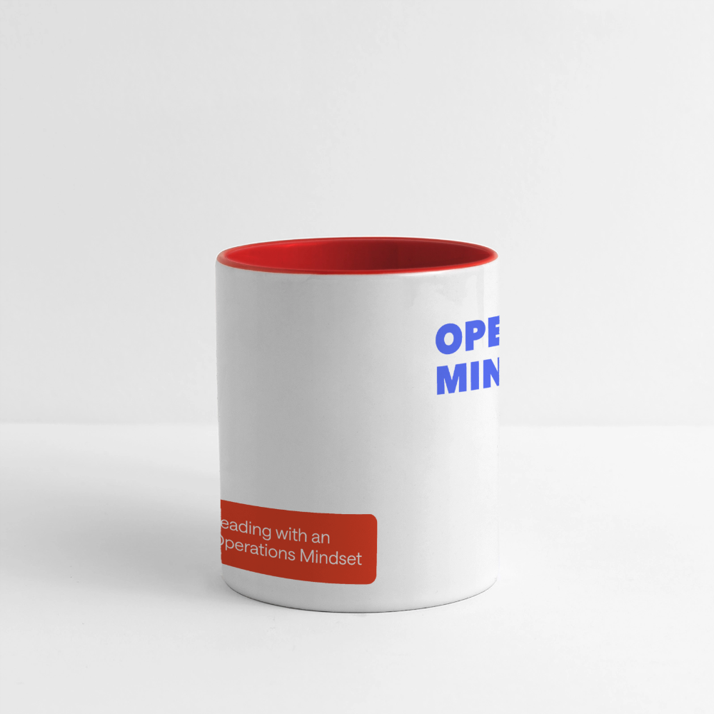 OPERATIONS MINDSET Coffee Mug | Special - white/red