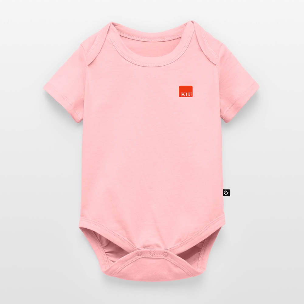 KLU Baby Organic Short-sleeved Bodysuit - rose