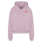 Women KLU Cropped Oversized Hoodie | Classic - dusky pink
