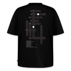 Unisex CROSSWORD PUZZLE Oversized T-Shirt | Special Edition - black