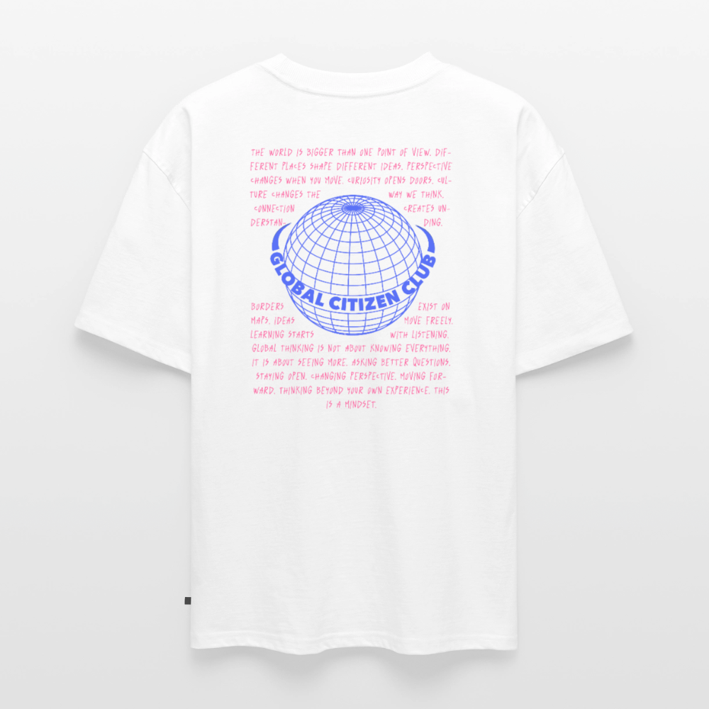 Unisex GLOBAL CITIZEN CLUB Oversized T-Shirt | Special Edition - white