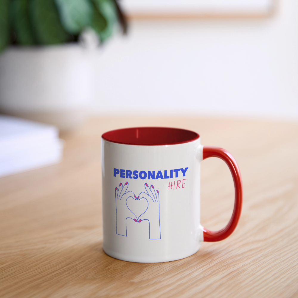 PERSONALITY HIRE Coffee Mug | Special - white/red