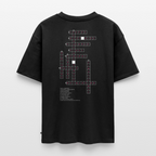 Unisex CROSSWORD PUZZLE Oversized T-Shirt | Special Edition - black