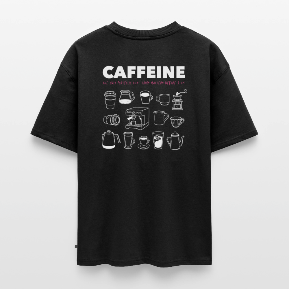 Unisex CAFFEINE Oversized T-Shirt | Special Edition - black