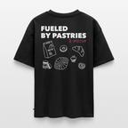 Unisex FUELED BY PASTRIES Oversized T-Shirt | Special Edition - black