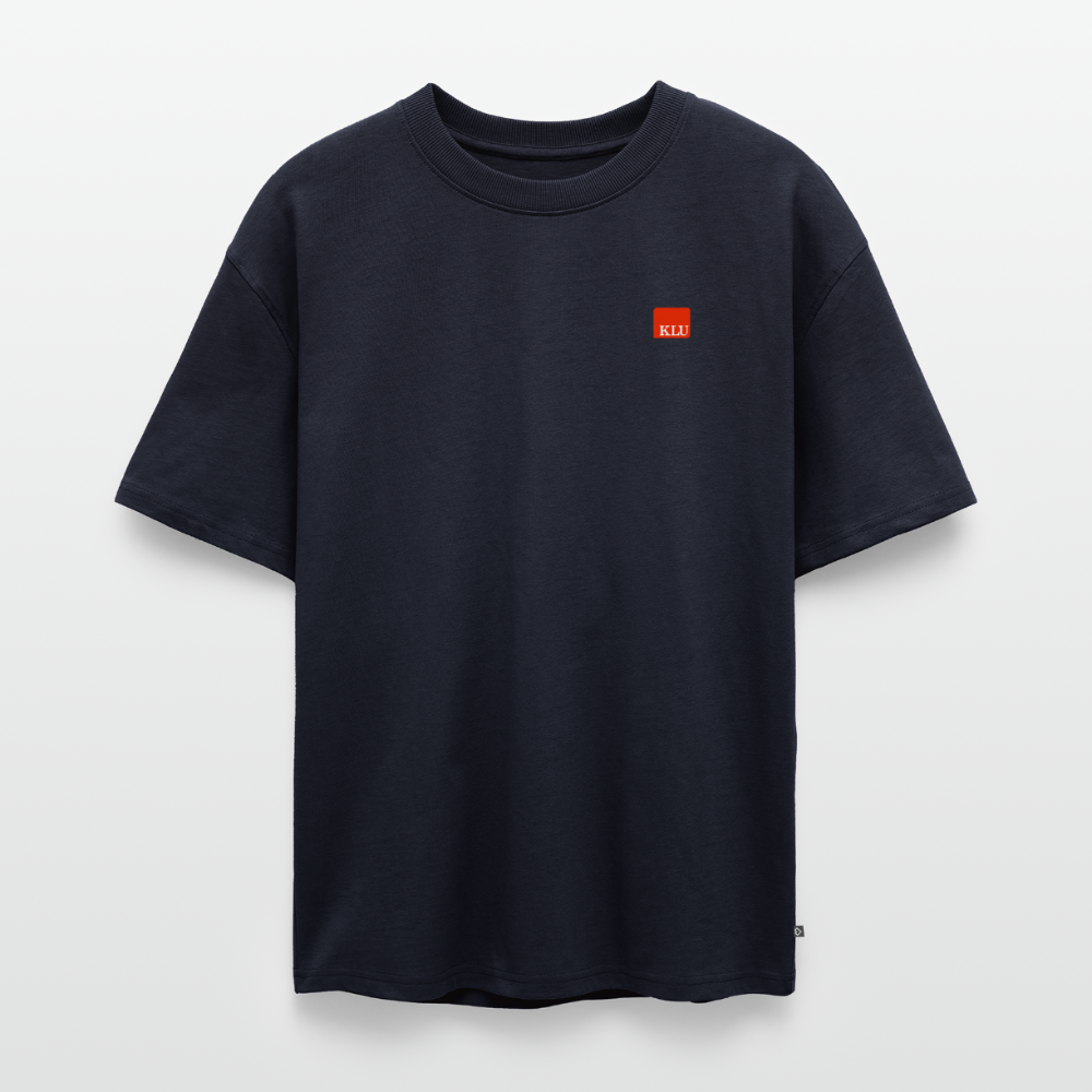 Unisex KLU HAM BACKPRINT Oversized Organic T-Shirt | Classic - navy