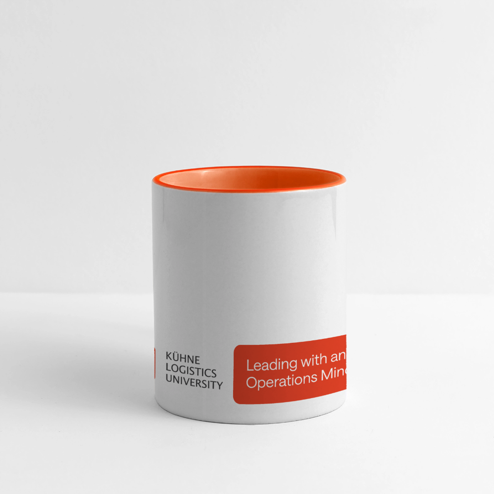 KLU Coffee Mug - white/orange