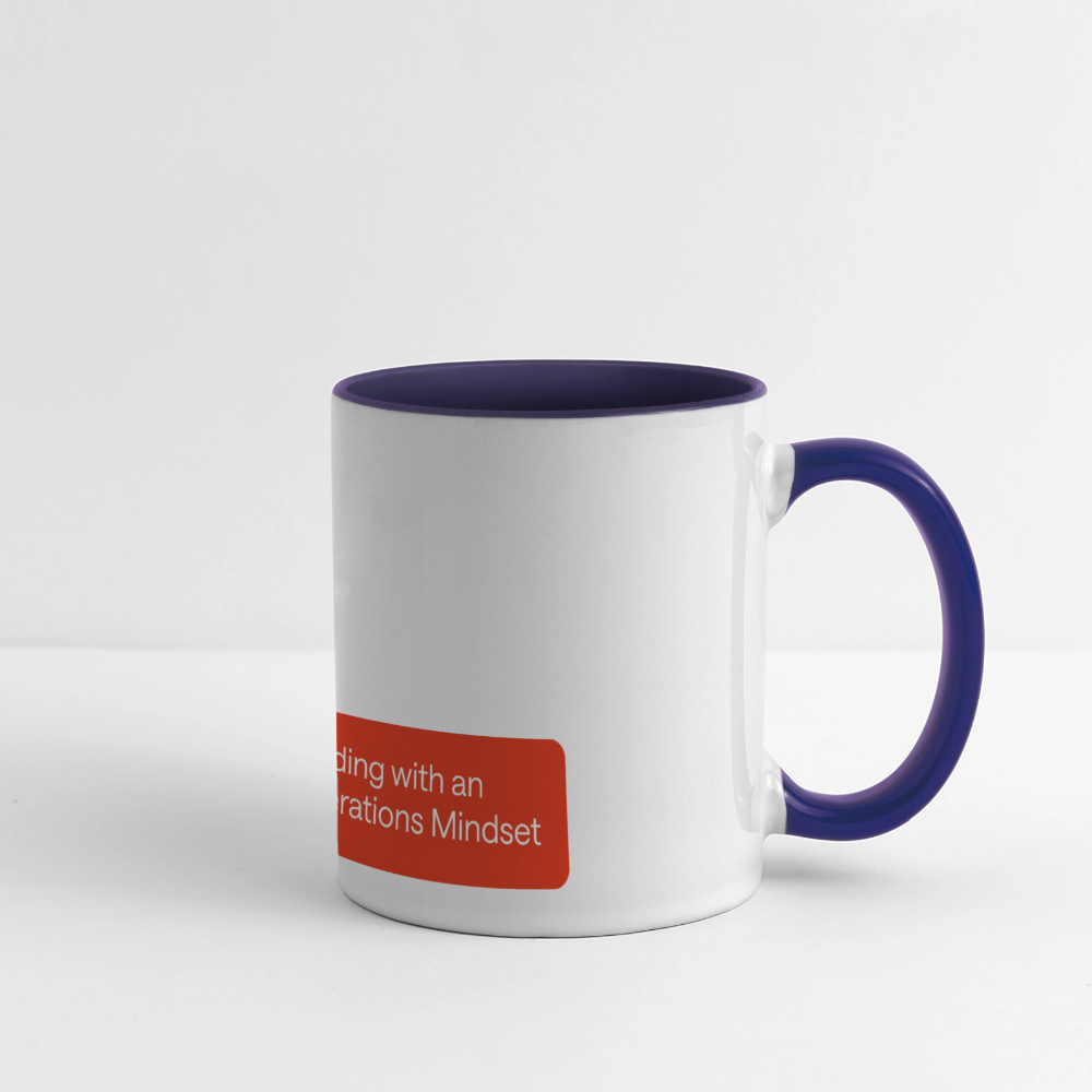 KLU Coffee Mug - white/cobalt blue