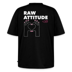 Unisex RAW ATTITUDE CLUB Oversized T-Shirt | Special Edition - black