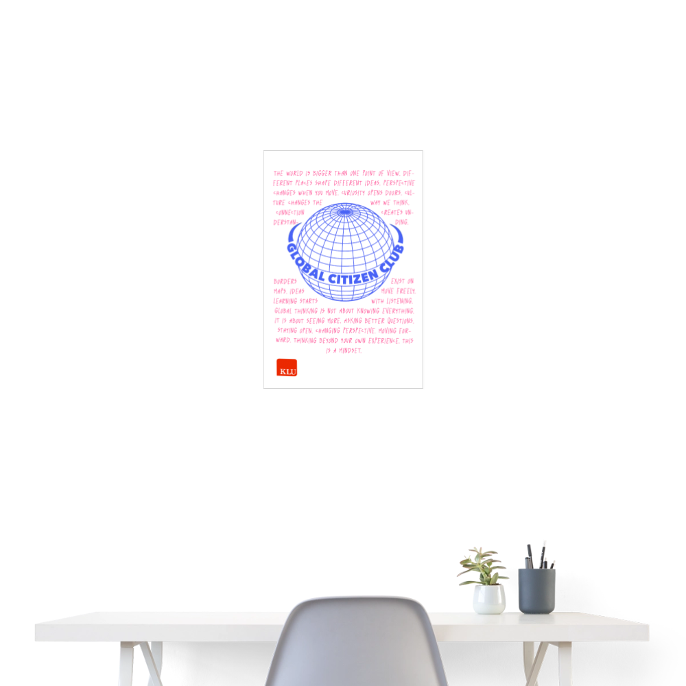 GLOBAL CITIZEN CLUB Poster (40x60 cm) - white