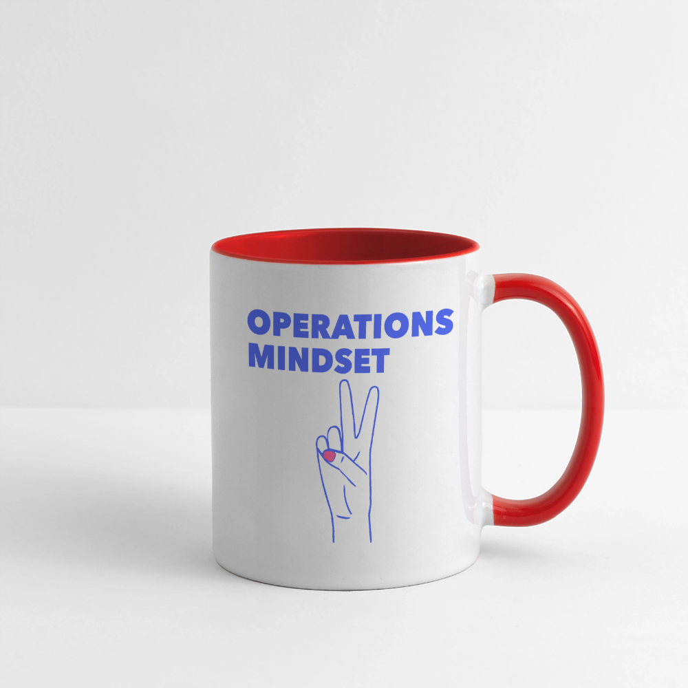 OPERATIONS MINDSET Coffee Mug | Special - white/red