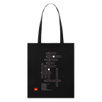 CROSSWORD PUZZLE Organic Tote Bag | Special - black