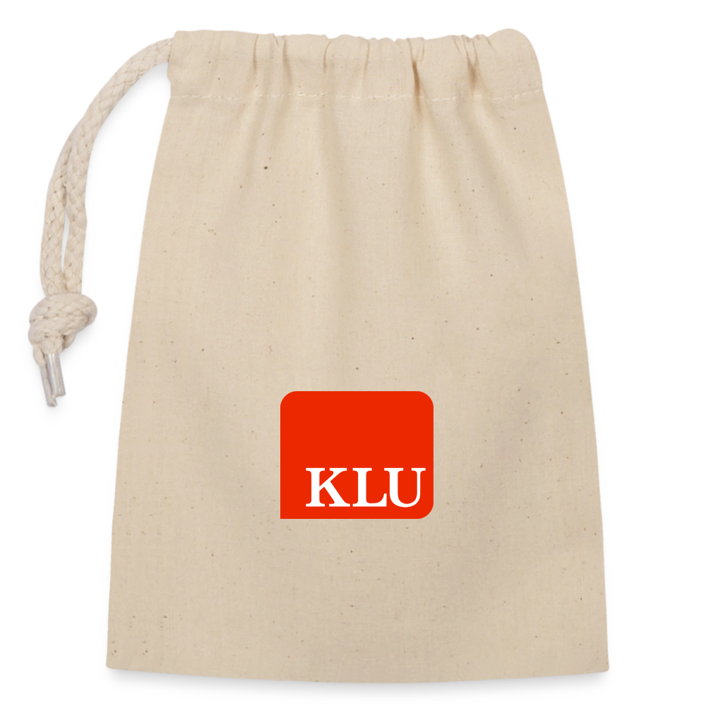 KLU Closable Cotton Gift Bag - nature