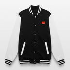 Unisex KLU College Sweat Jacket with Backprint | Classic - black/white