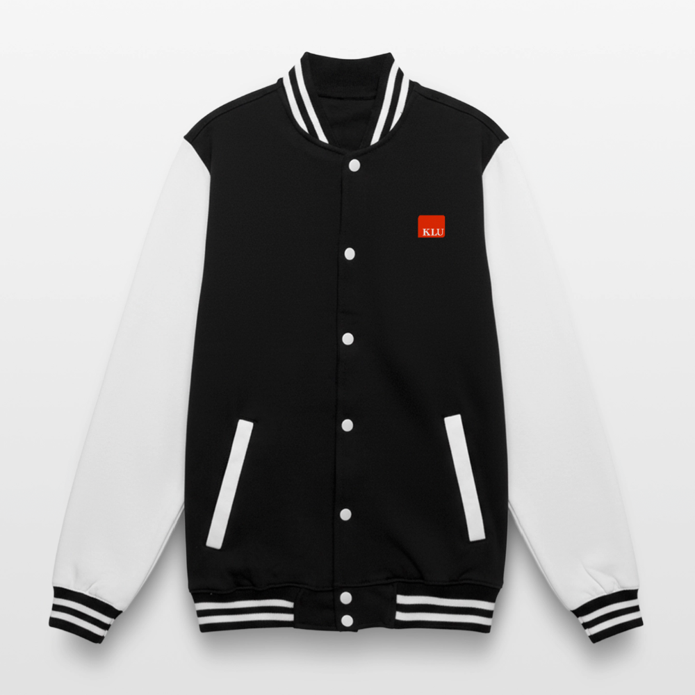 Unisex KLU College Sweat Jacket with Backprint | Classic - black/white