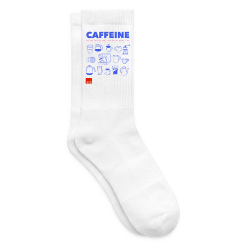 CAFFEINE Tennis Socks | Special - white