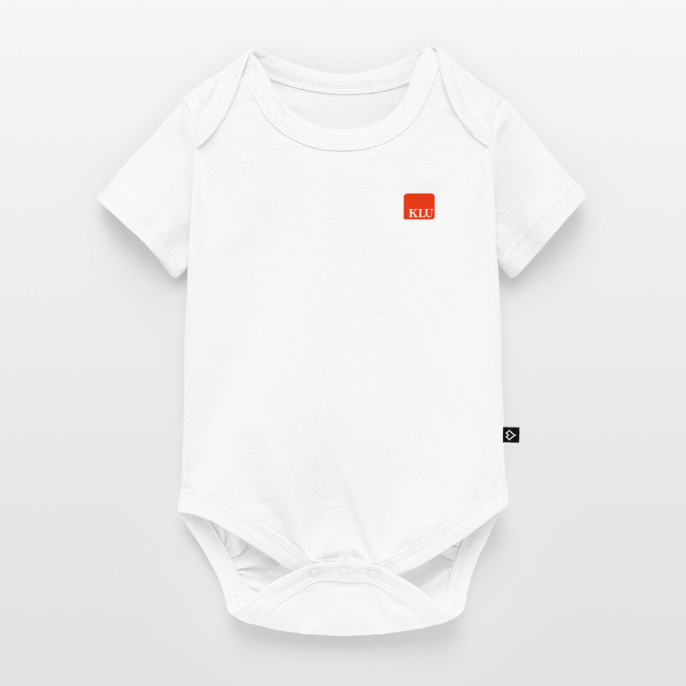 KLU Baby Organic Short-sleeved Bodysuit - white