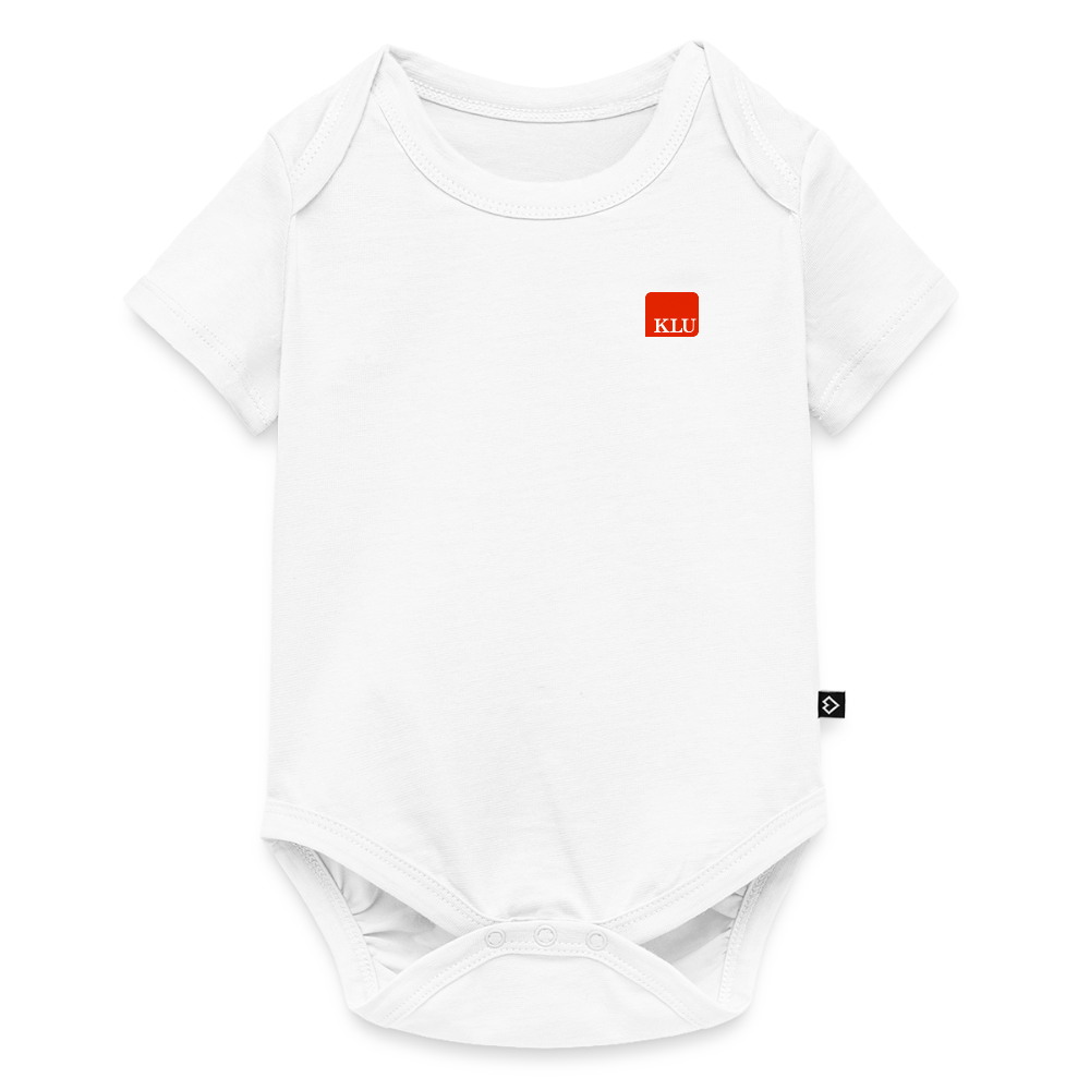 KLU Baby Organic Short-sleeved Bodysuit - white