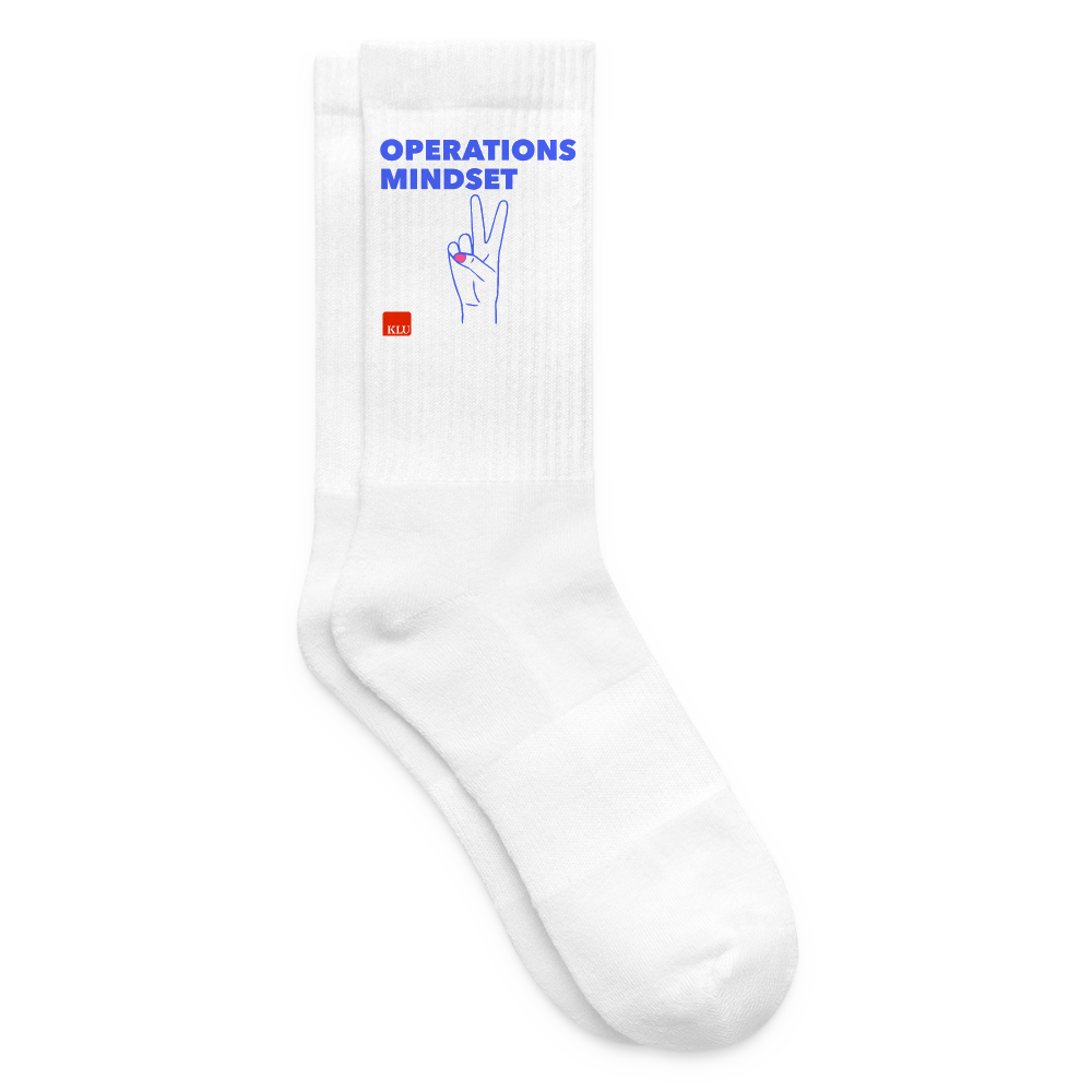 OPERATIONS MINDSET Tennis Socks | Special - white