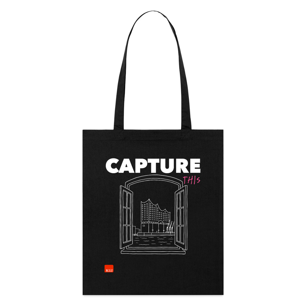 CAPTURE THIS Organic Tote Bag | Special - black