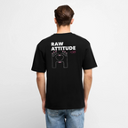 Unisex RAW ATTITUDE CLUB Oversized T-Shirt | Special Edition - black