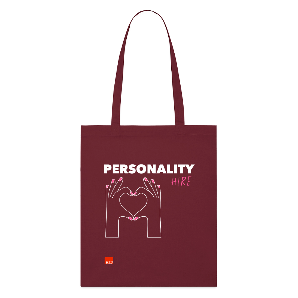 PERSONALITY HIRE Organic Tote Bag | Special - burgundy