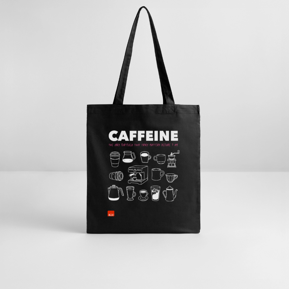 CAFFEINE Organic Tote Bag | Special - black